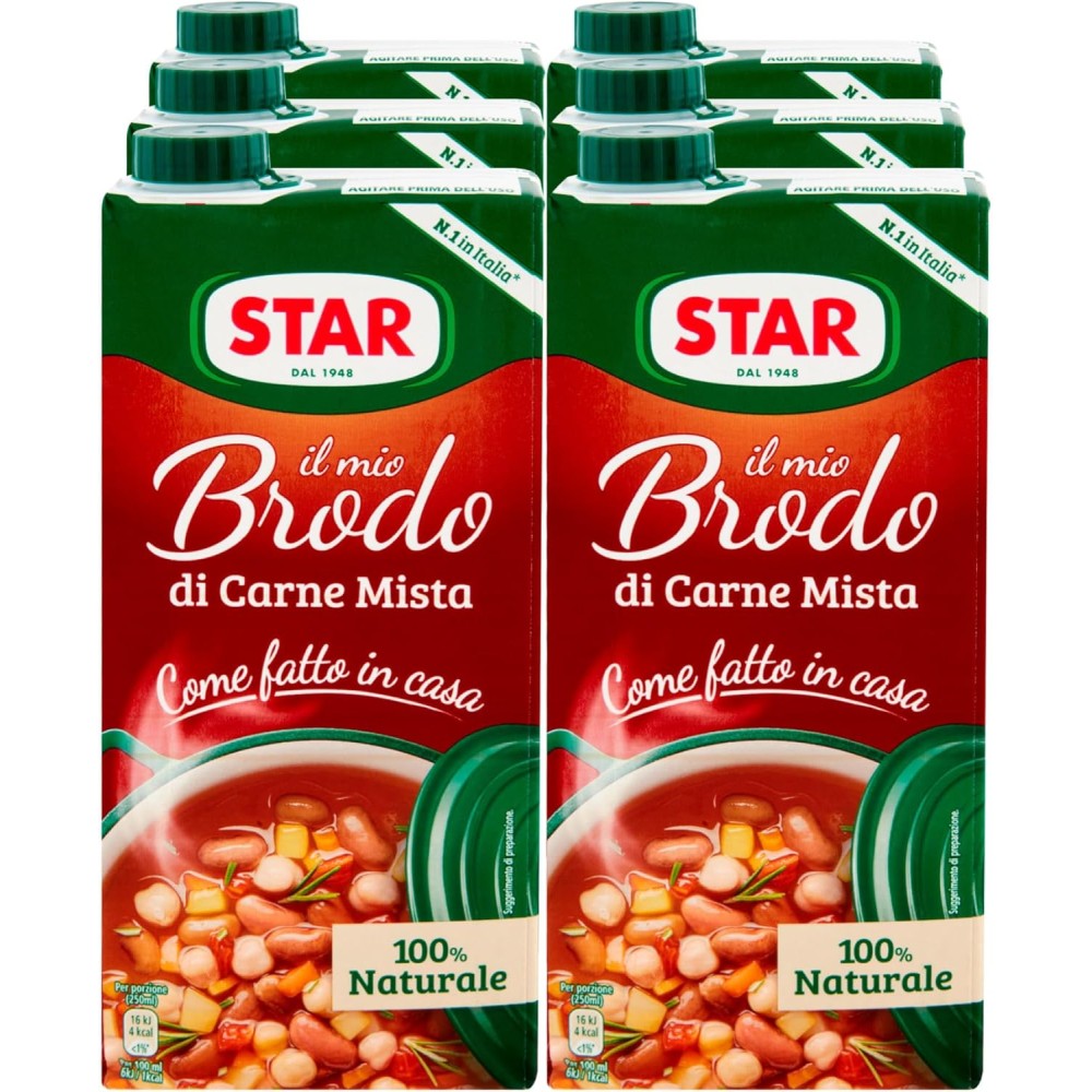 Star Il Mio Brodo di Carne Mista 100% Naturale con Verdure e Carne di Pollo e Manzo