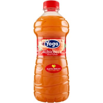 6X Yoga Succo di Frutta e Polpa al Gusto di Albicocca Italiana 1L