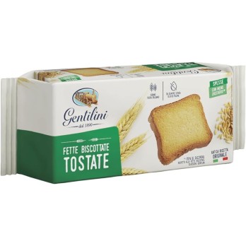 Gentilini Fette Biscottate Tostate Spesse e con Pochi Zuccheri 175g