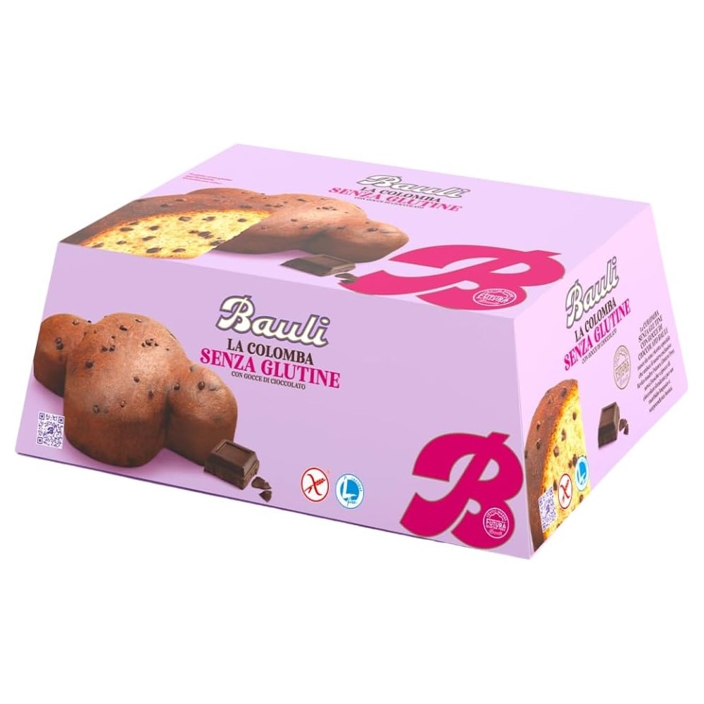 BAULI - Colomba Senza Glutine Con Gocce di Cioccolato 450 g
