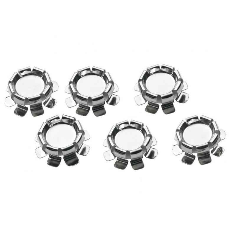 Tappi Per Pali In Acciaio Inox - 9x9 Cm, Con Viti, 5 O 10 Pezzi