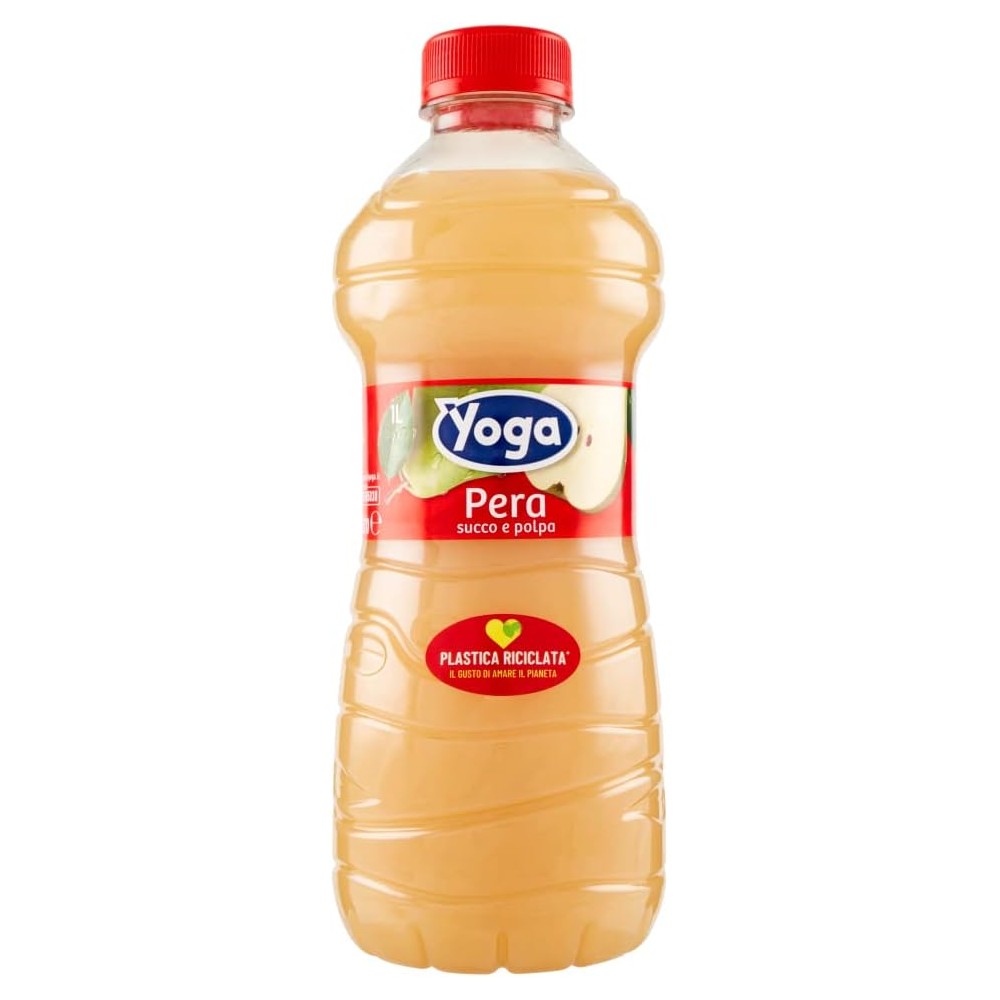 3 X Yoga Pera Succo di Frutta e Polpa al Gusto di Pera Italiana 1L