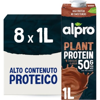 8 ALPRO PROTEIN 50g Bevanda alla SOIA al gusto CIOCCOLATO