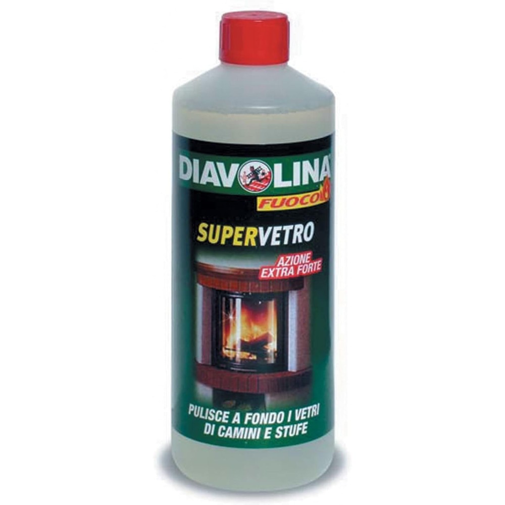 6 PZ PULITORE SUPERVETRO DIAVOLINA RICARICA 1000 ML