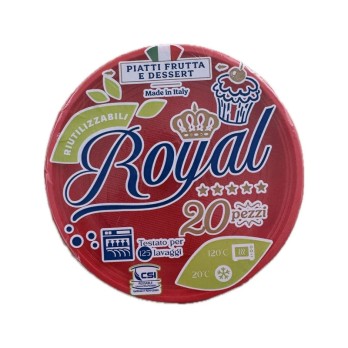 20 piatti dessert rossi MAJOR