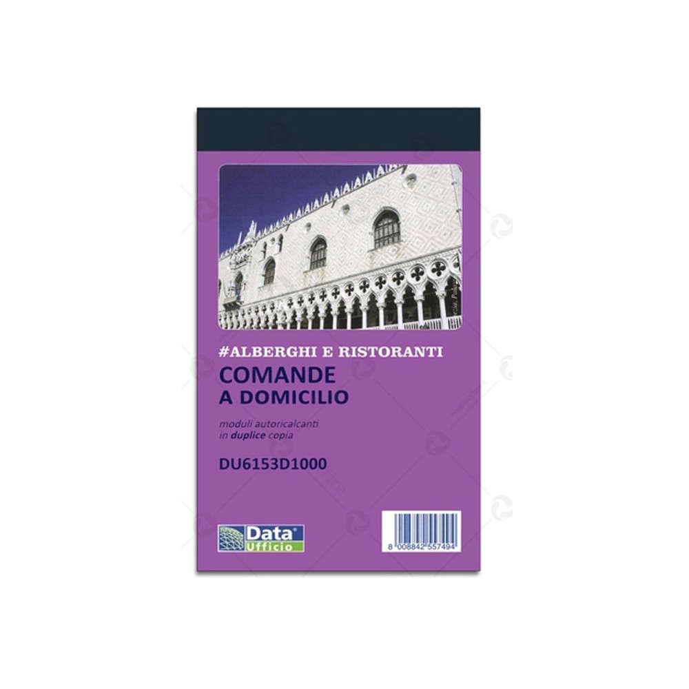 BLOCCO COMANDE A DOMICILIO 10x17 25fg. x 2 copie 00400005