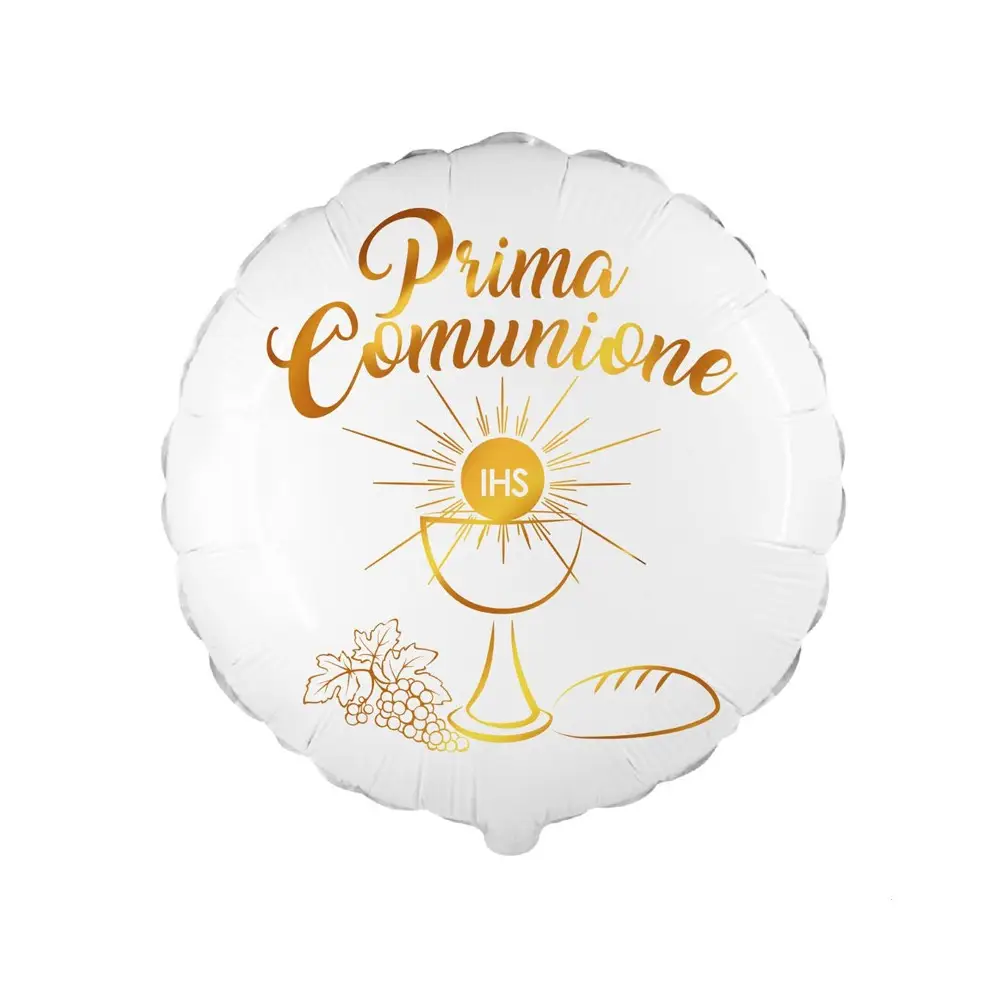 Palloncino foil Mylar Prima Comunione Comunione Oro Sfumato PAL1989-18