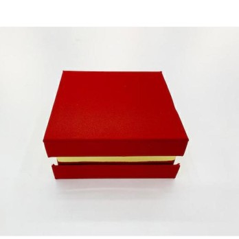 Scatola rossa quadrata 10X10X4H cm A3128-10