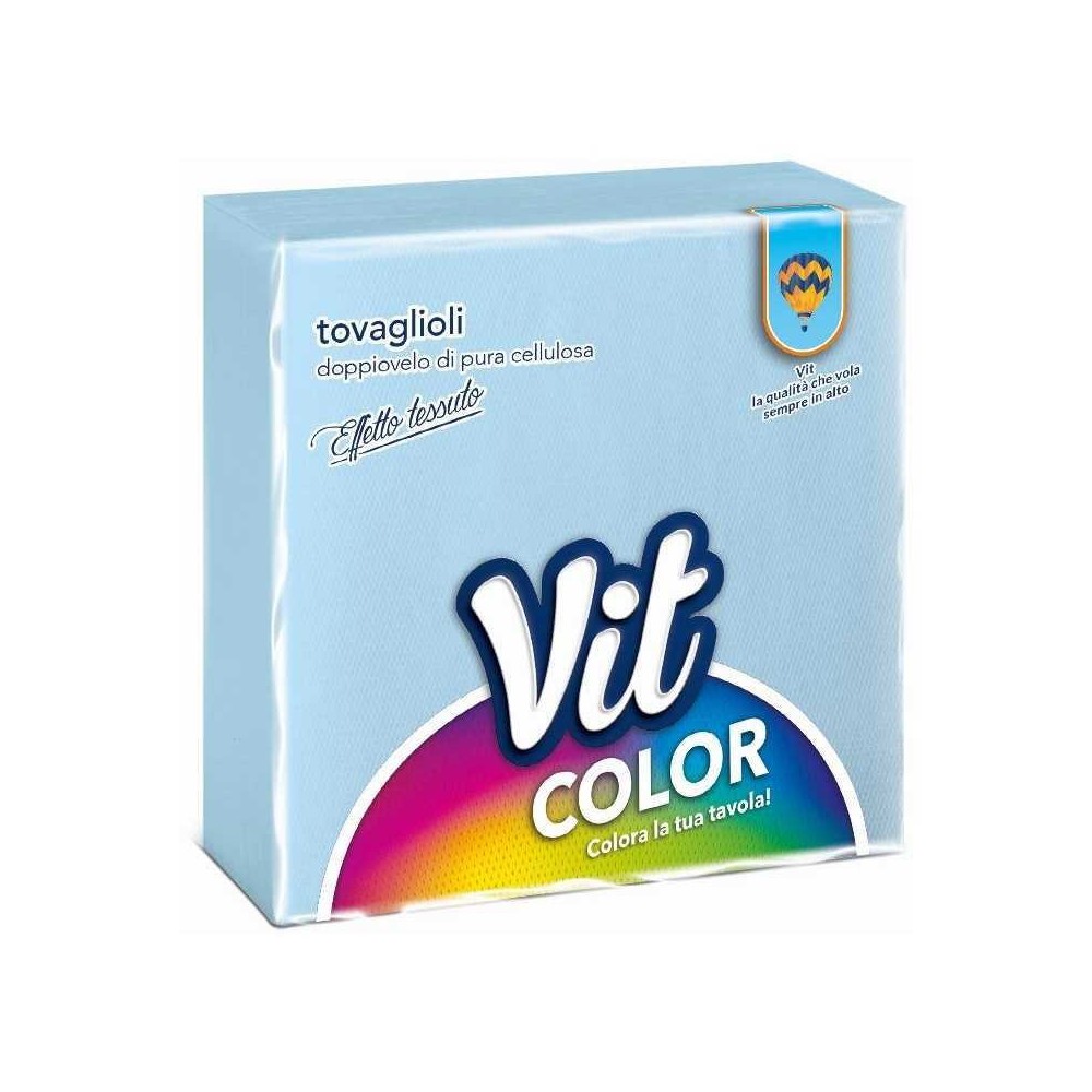 Tovaglioli celeste 32x32 cm vit color