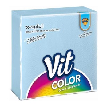 Tovaglioli celeste 32x32 cm vit color