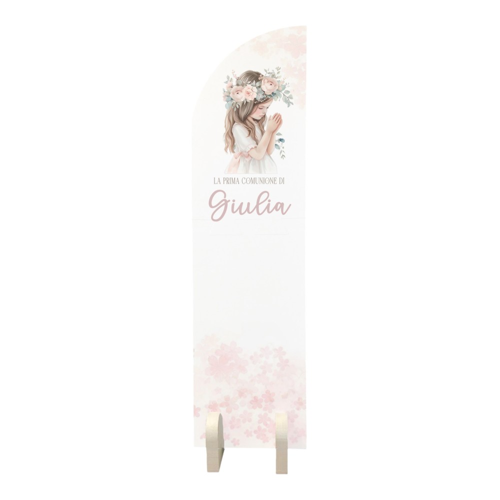 Paretina Prima Comunione Romantic Girl in polistirolo personalizzabile