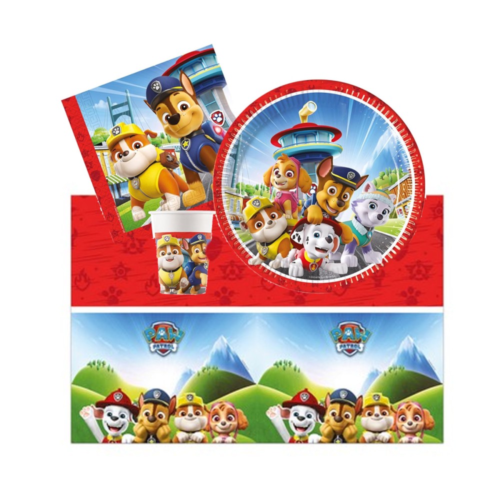kit 8 persone paw patrol next generation con fluffy e palloncini