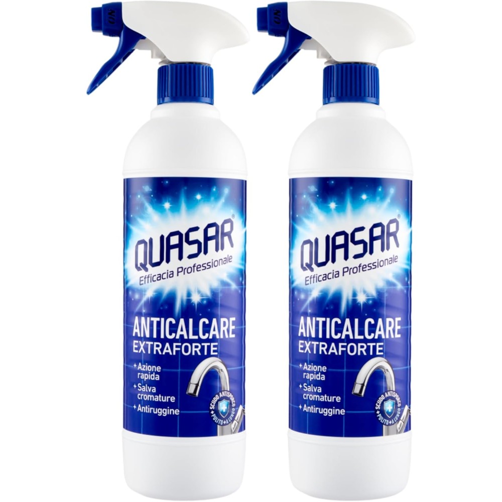 ANTICALCARE EXTRAFORTE, Azione Rapida, Salva Cromature, Antiruggine 580ml (2 Flaconi)