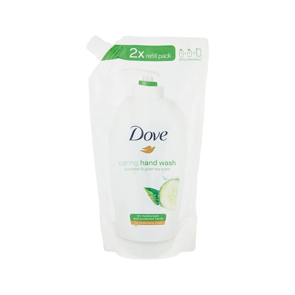6 Dove Eco-Ricarica Cetriolo e Tè Verde Detergente Liquido