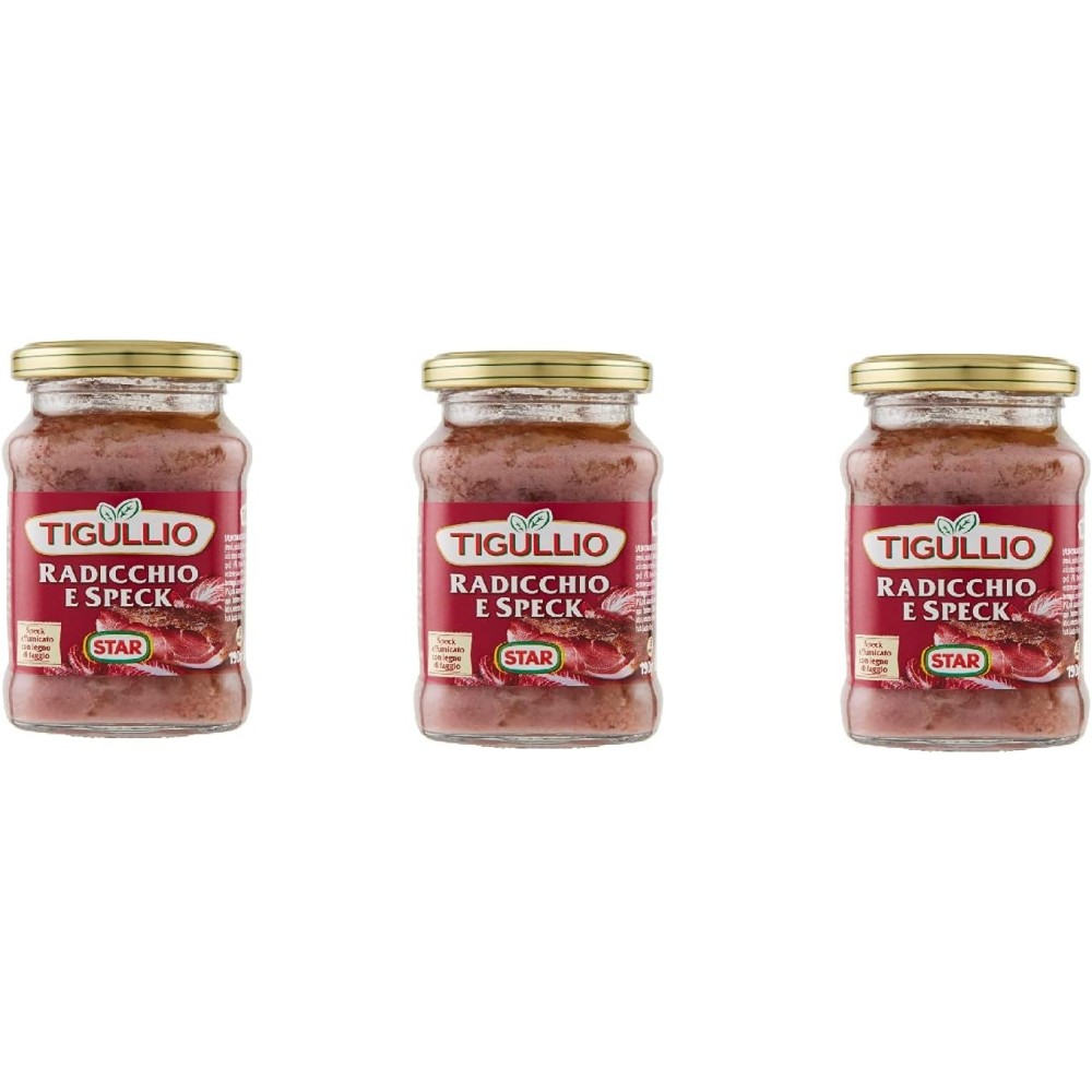 3 Vasetti Tigullio Pesto Specialità Radicchio e Speck 3x190g