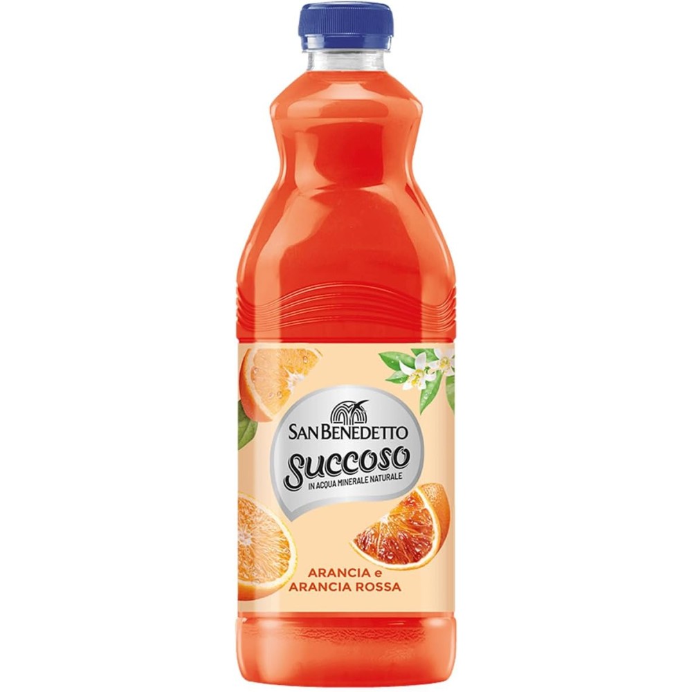 6 X San Benedetto Succoso Arancia e Arancia Rossa Bevanda alla Frutta 1,5L