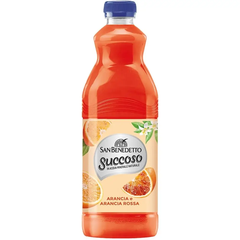 6 X San Benedetto Succoso Arancia e Arancia Rossa Bevanda alla Frutta 1,5L