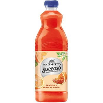 6 X San Benedetto Succoso Arancia e Arancia Rossa Bevanda alla Frutta 1,5L