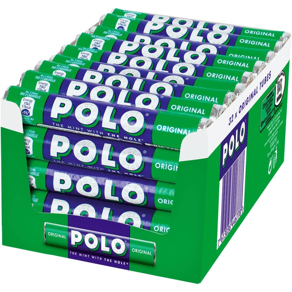 POLO Original Caramelle alla Menta, 32 Tubi da 34g (1,088kg)