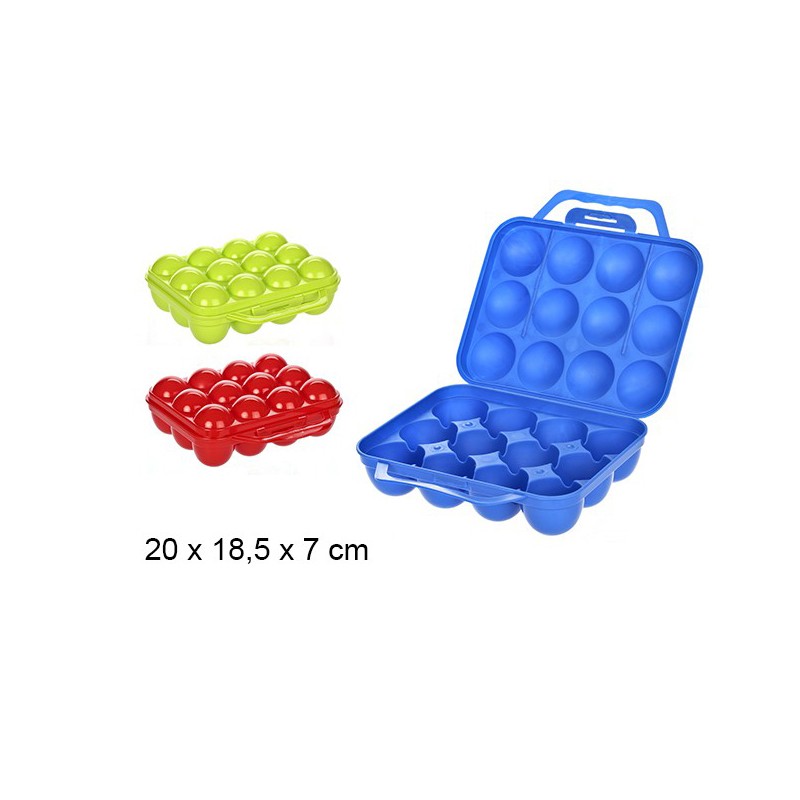 Contenitore Per Uova 12 posti colori assortiti 102860