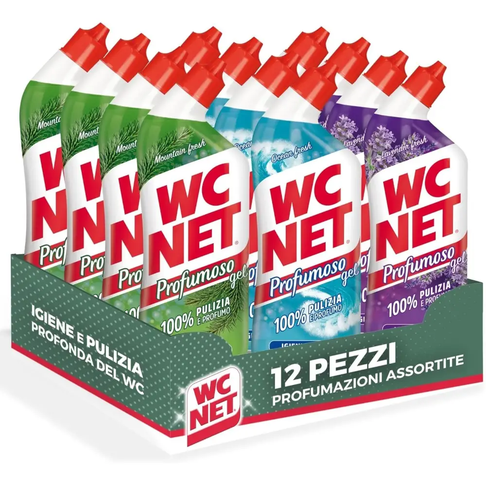 Wc Net - Profumoso Gel Fragranze Assortite, 700 ml x 3 Pezzi