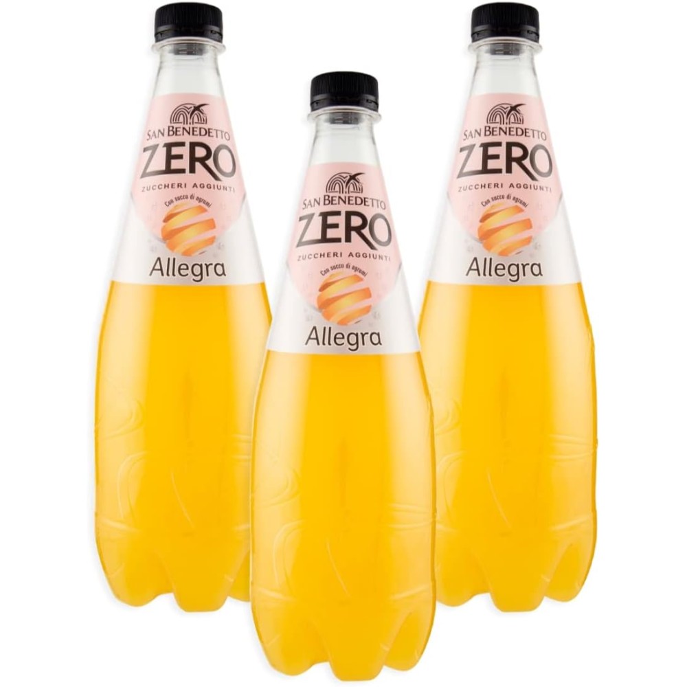 3X San Benedetto Zero gusto Allegra Succo di Agrumi con Zero Zuccheri Aggiunti 750ml