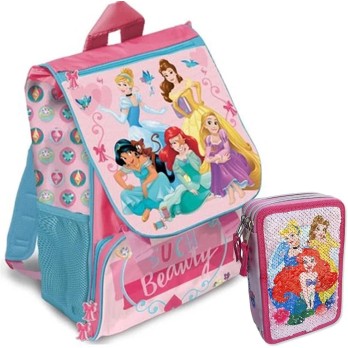 Set Zaino con Astuccio Principesse
