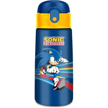 Seven Borraccia Kid Sonic, Blu, 460 ml, Acciaio Inox, BPA free