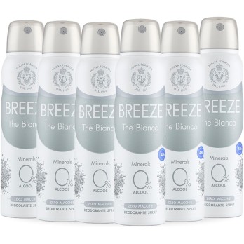 BREEZE | Deodorante Spray The Bianco, 6x150 ml