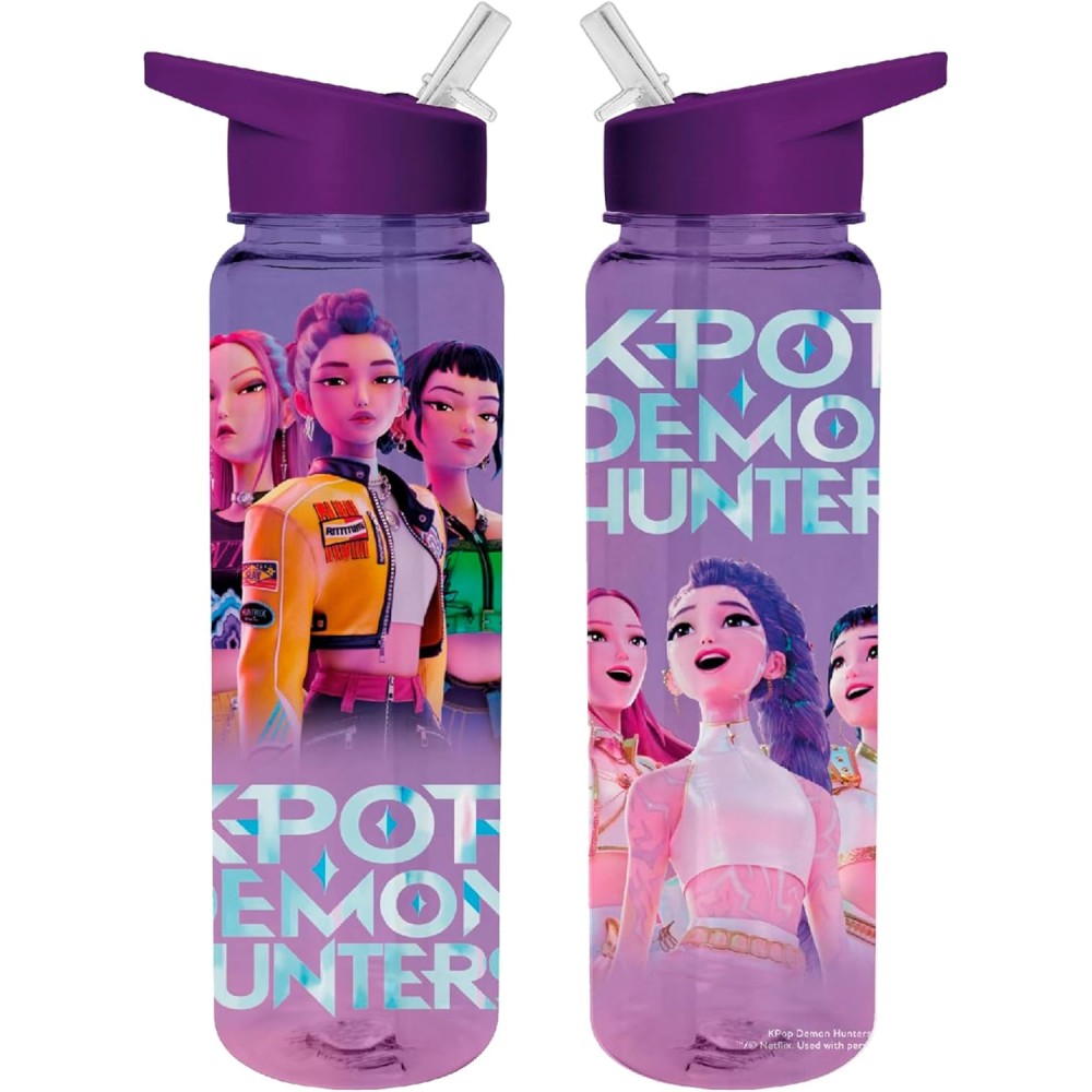 K-Pop Demon Hunters, Huntrix, bottiglia, bottiglia d'acqua, tanica, borraccia da 500 ml