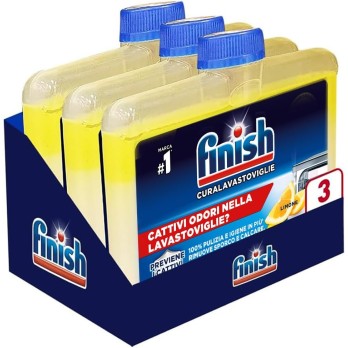 Finish Curalavastoviglie, Additivo Lavastoviglie, 3 Prodotti da 250 ml