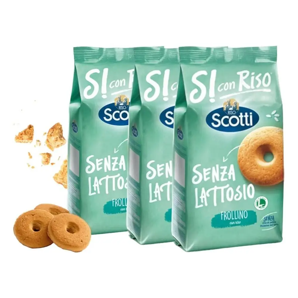 3X Scotti Biscotti Frollino con Riso Senza Lattosio 350gr