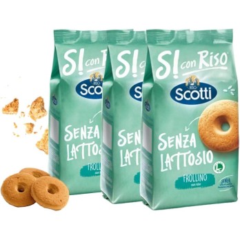 3X Scotti Biscotti Frollino con Riso Senza Lattosio 350gr