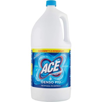 Ace Candeggina Denso Più Classica - 6 candeggina per tessuti per la casa e la biancheria, 2,5 l