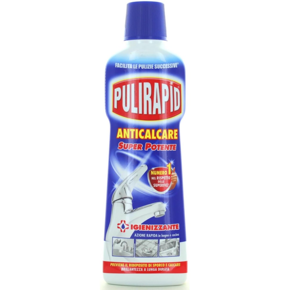 16 Detergente anticalcare igienizzante per bagno e cucina – formula concentrata 750ml kit con Spugna
