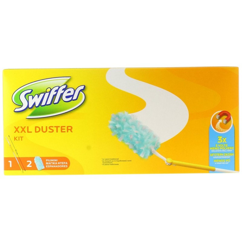 STARTER KIT SWIFFER DUSTER XXL SISTEMA MAXI CON PIUMINI CATTURA POLVERE