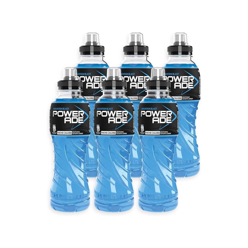 6X Powerade Mountain Blast Bevande Energetica per Sportivi al Gusto Frutti