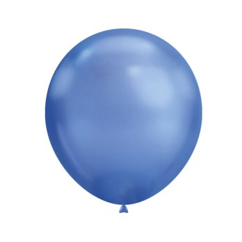 100 Palloncini Soft Line Chrome 5 - 13 cm Blu 120 100pz SLC5 120