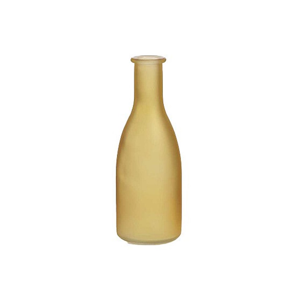 Bottiglia ad imbuto ambra satinato dia 6,5 h 18,5 cm BT04/18S22