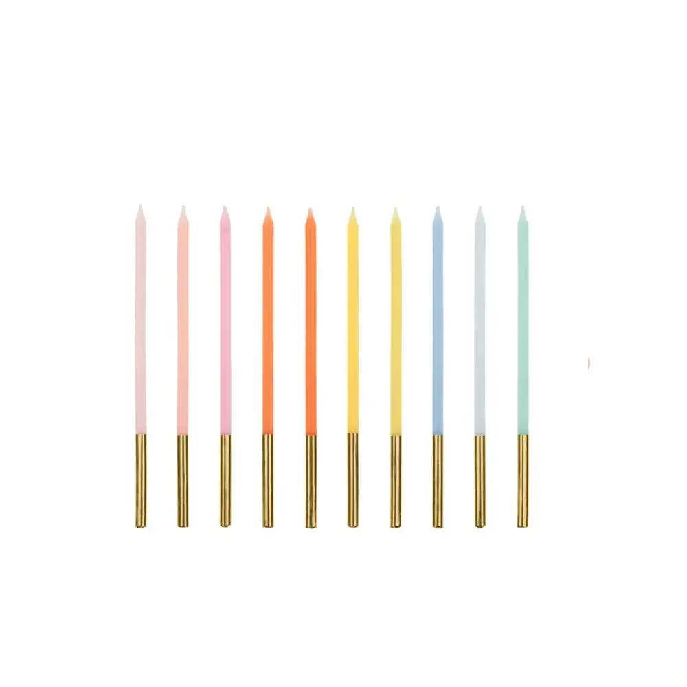 Candeline di compleanno classiche 14 cm assortite 10 pz SCD-3-000