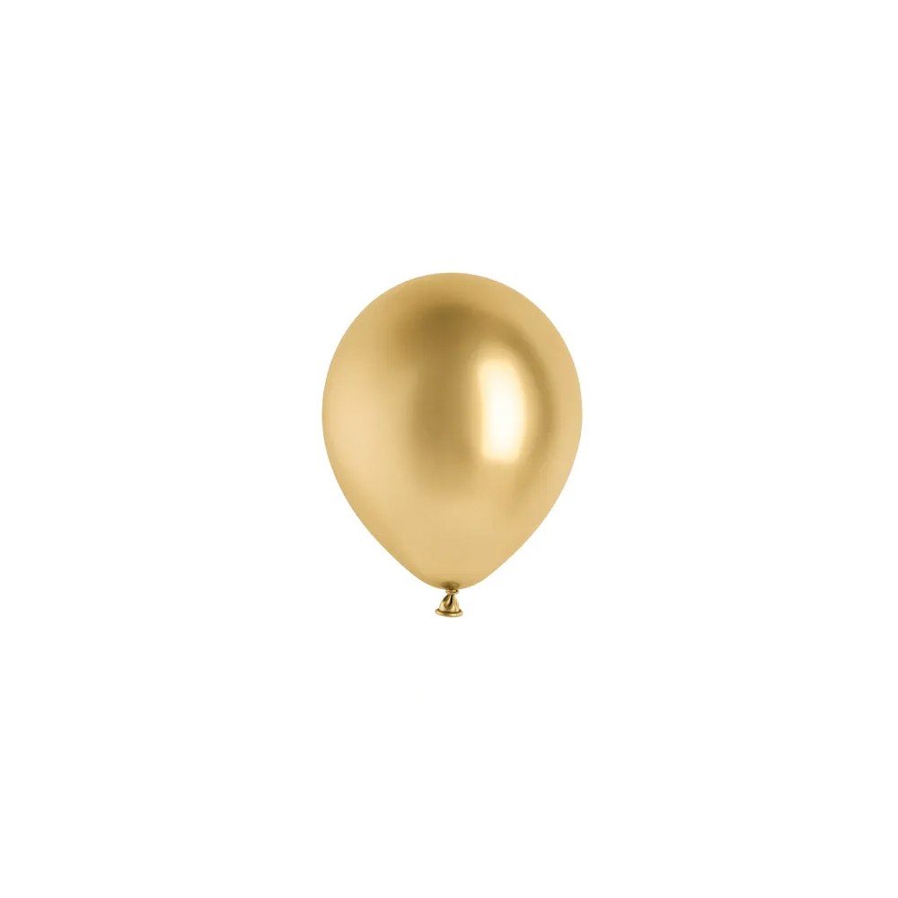 Palloncini lucidi da 12 cm oro 50 pz GS5-019-50
