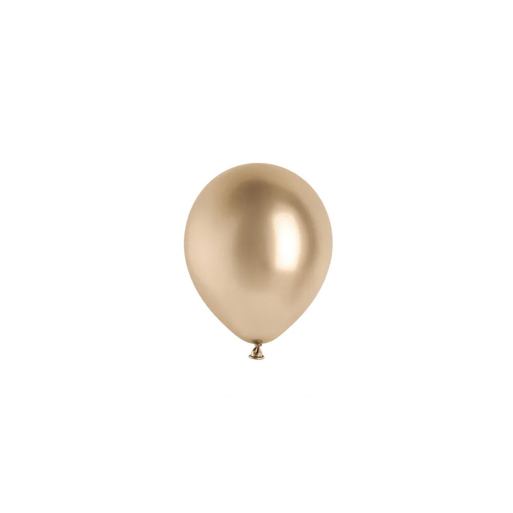 Palloncini lucidi da 12 cm oro champagne 50 pz GS5-019S-50