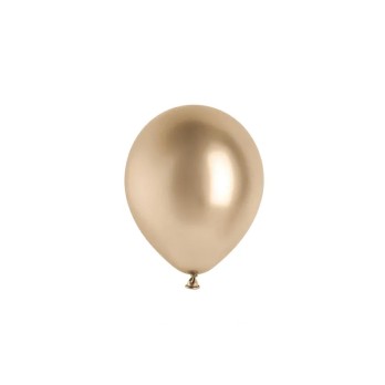 Palloncini lucidi da 12 cm oro champagne 50 pz GS5-019S-50
