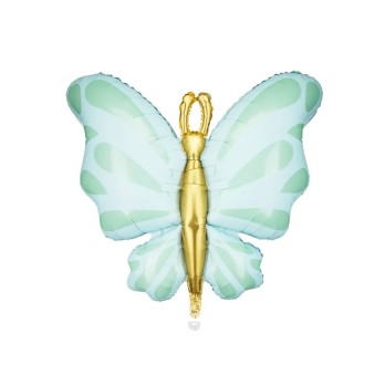 Palloncino foil Farfalla 69x69 cm verde menta FB248-103