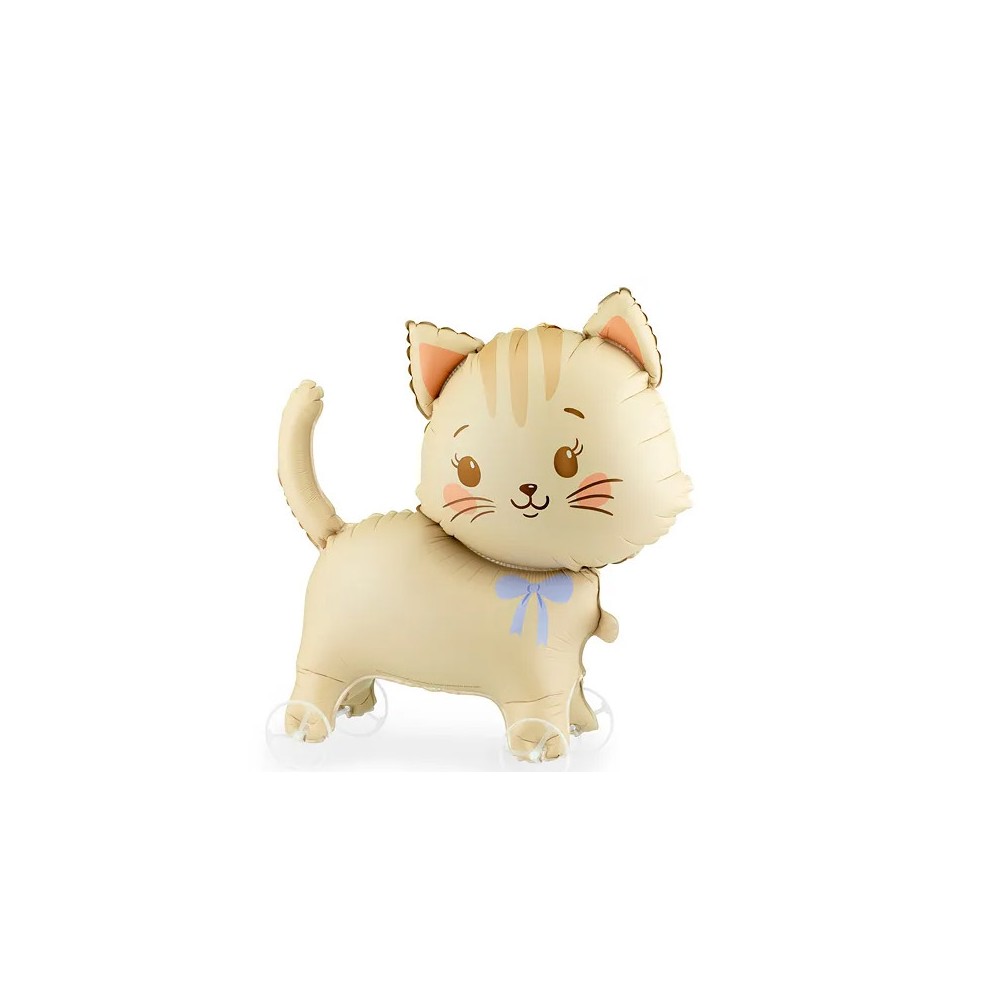 Palloncino in foil  Gatto su ruote 61x65 cm FB381