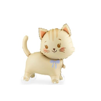 Palloncino in foil  Gatto su ruote 61x65 cm FB381
