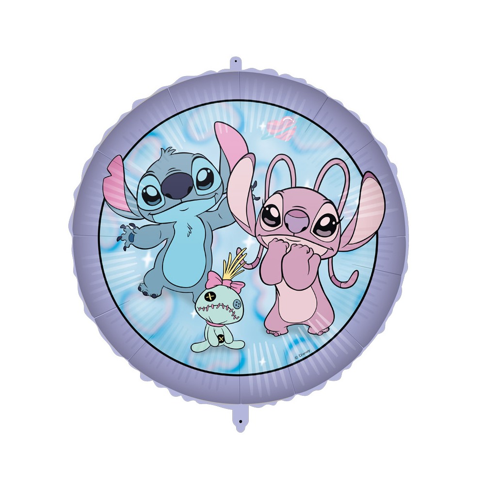 Palloncino in Foil 18 43 cm Incantevoli Stitch & Angel Cute 5PR98711