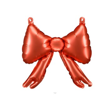 set 5 Palloncini  foil per ghirlande a fiocco 25,5 x 25 cm rosso FB269-007