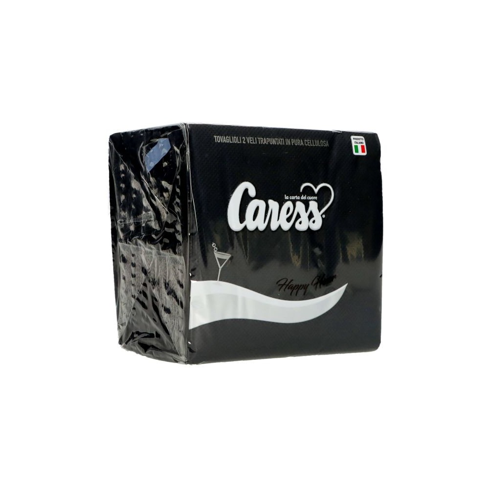 tovaglioli neri 38 x 38 cm caress