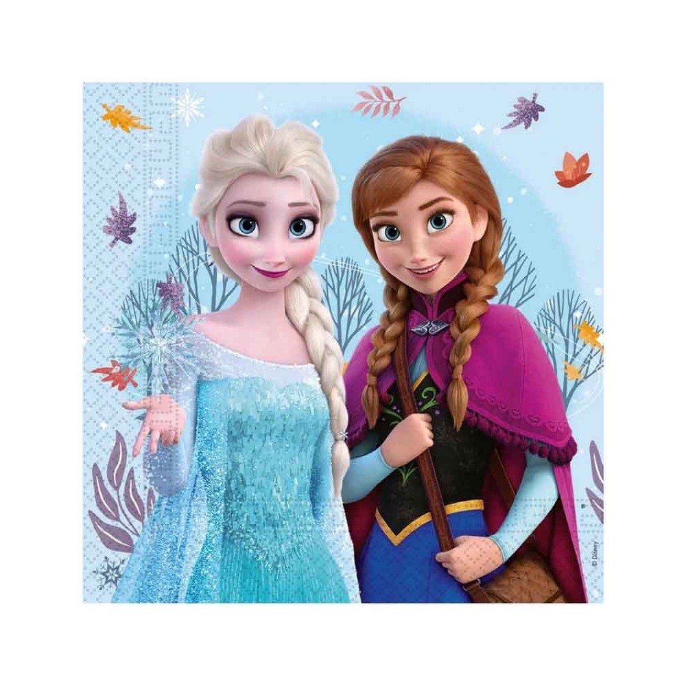 Tovagliolo di Carta 33x33cm con Frozen Idyllic Wonder 20 pz 97271